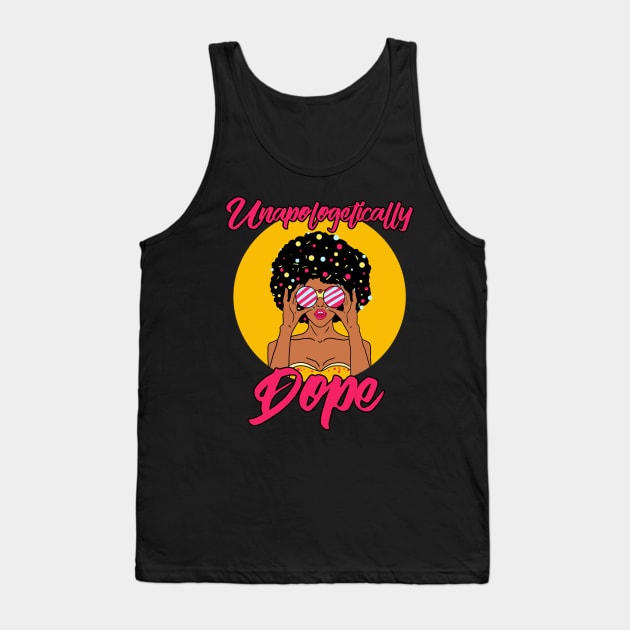 unapologetic black Tank Top by moudzy